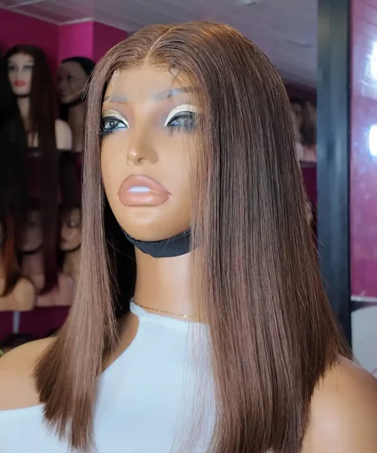 SDD longueur 12, closure 2x6 couleur marron miel