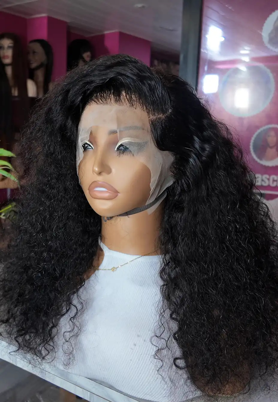 SDD Péruvienne longueur 22, frontale 13x4 effet mouillé / effet afro